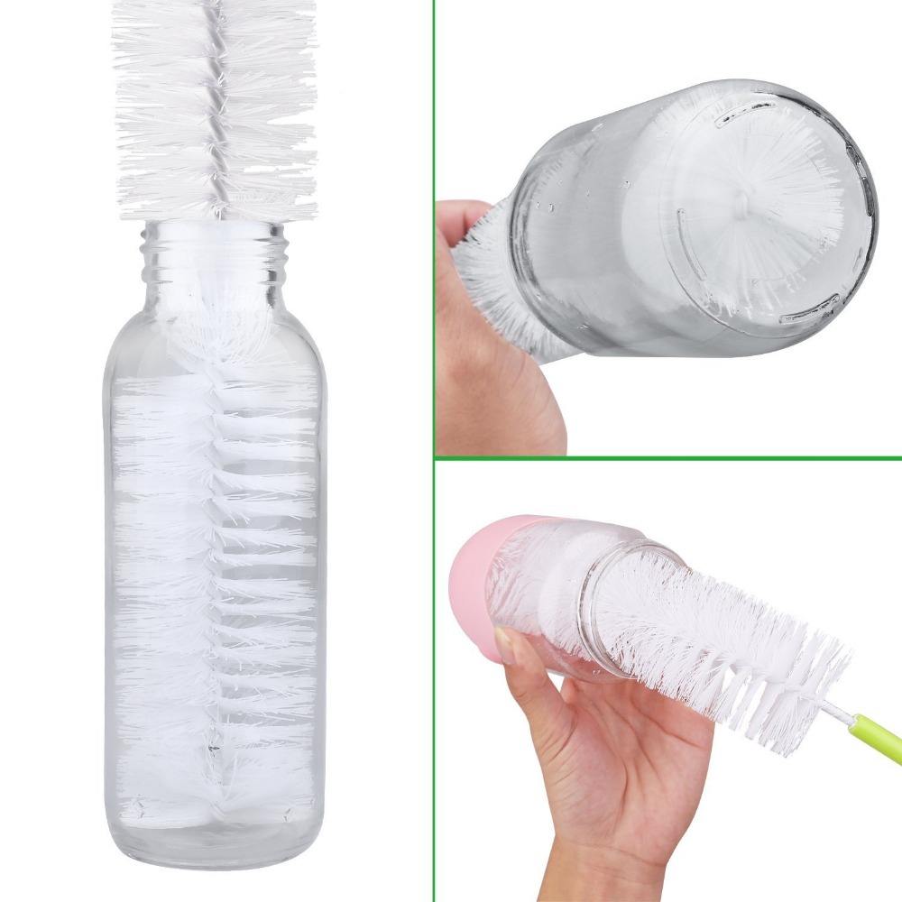 Cleaning Brush Set Bottle Cleaner for Washing Beer Wine Decanter Narrow Neck Bottles
